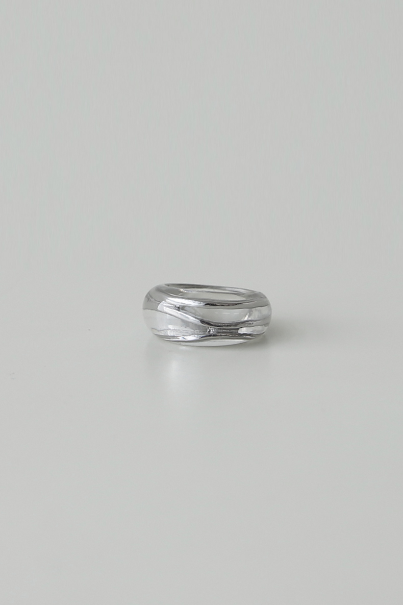 CLEAR BOLD RING(2COLORS)