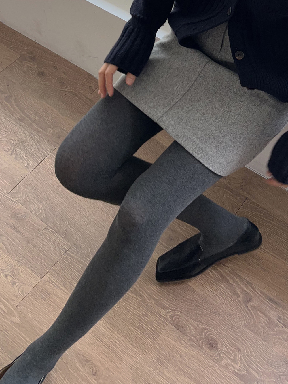 BASIC COTTON TIGHTS(2COLORS)