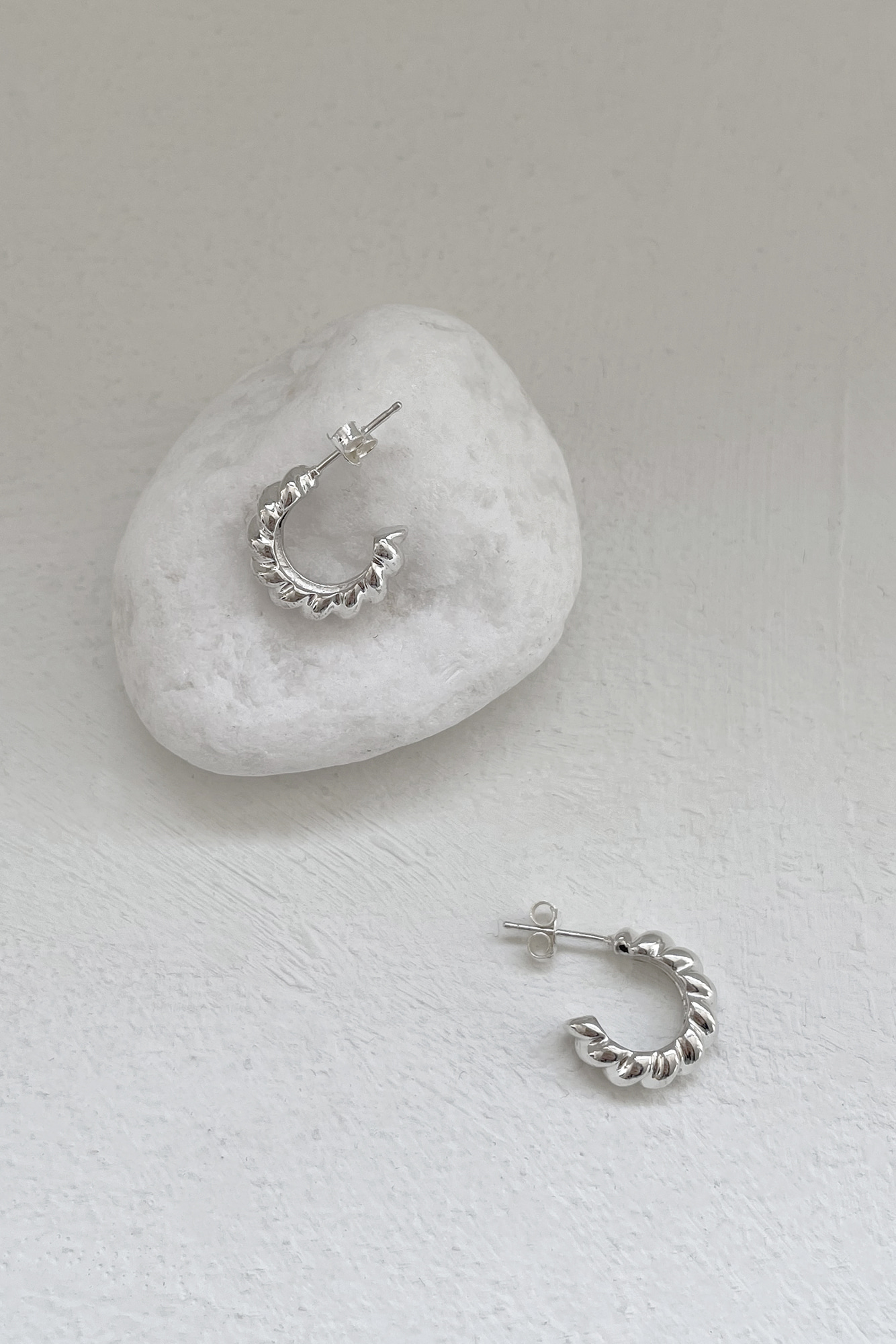 SQUEEZE SILVER EARRING(SILVER925)