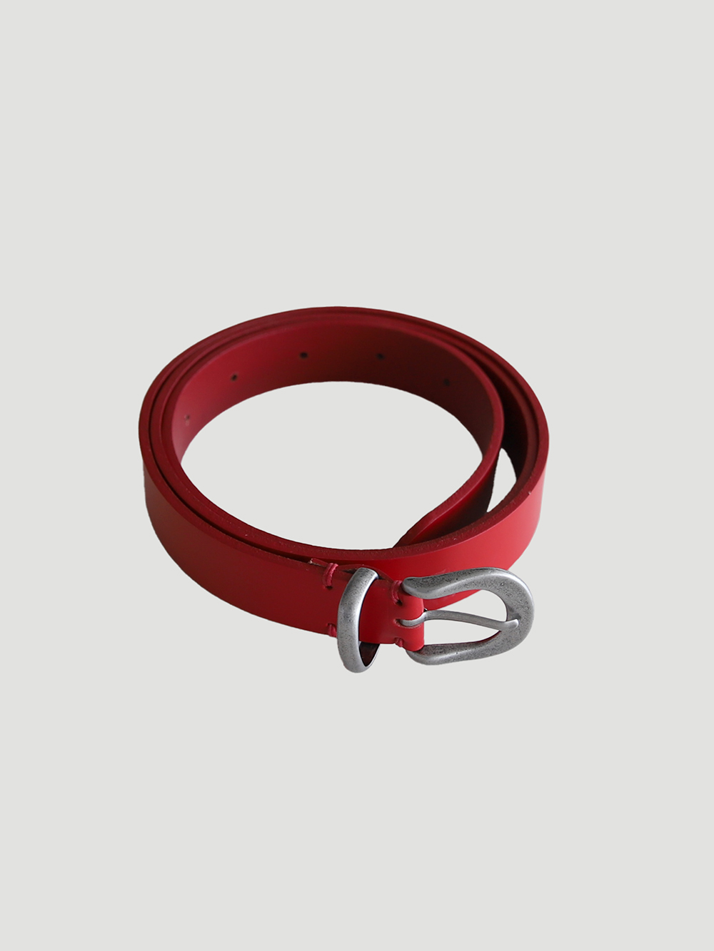 RED ANTIC LEATHER BELT