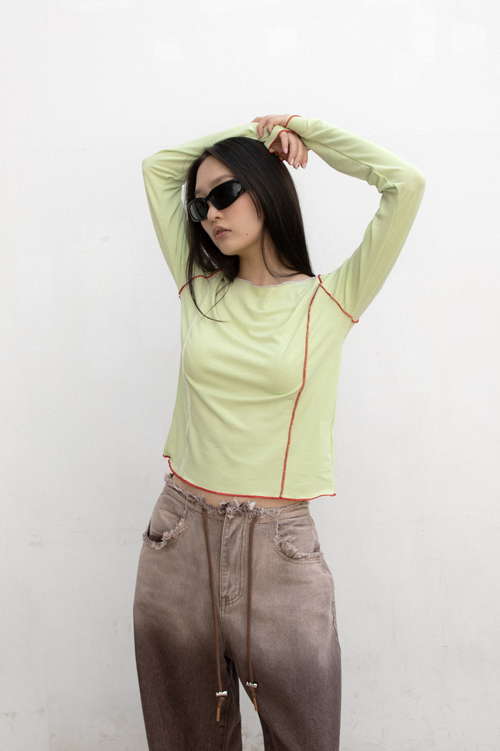 OVERLOCK BOAT NECK T(4COLORS)(SOLD OUT)