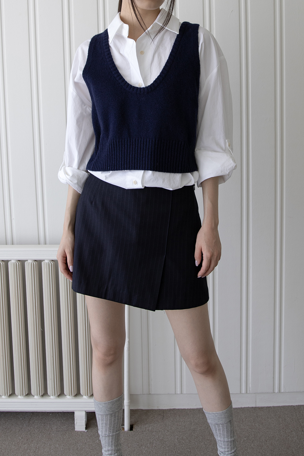 TWO WAY KNIT VEST (4COLORS)(SOLD OUT)