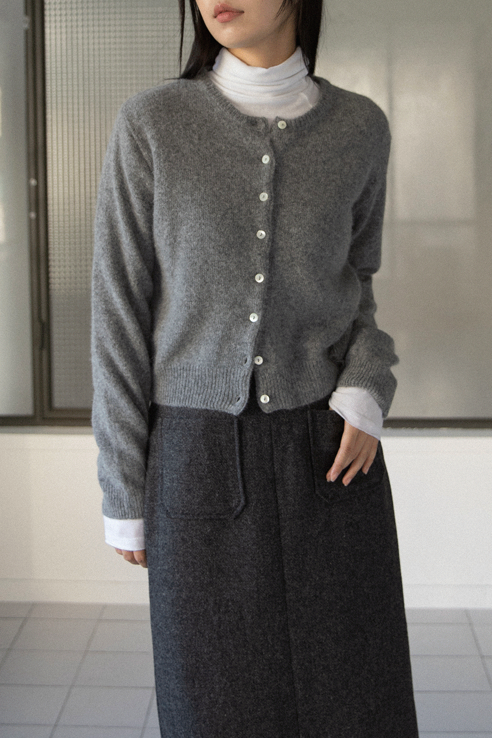 ALPACA ROUND CARDIGAN (4COLORS)(SOLD OUT)