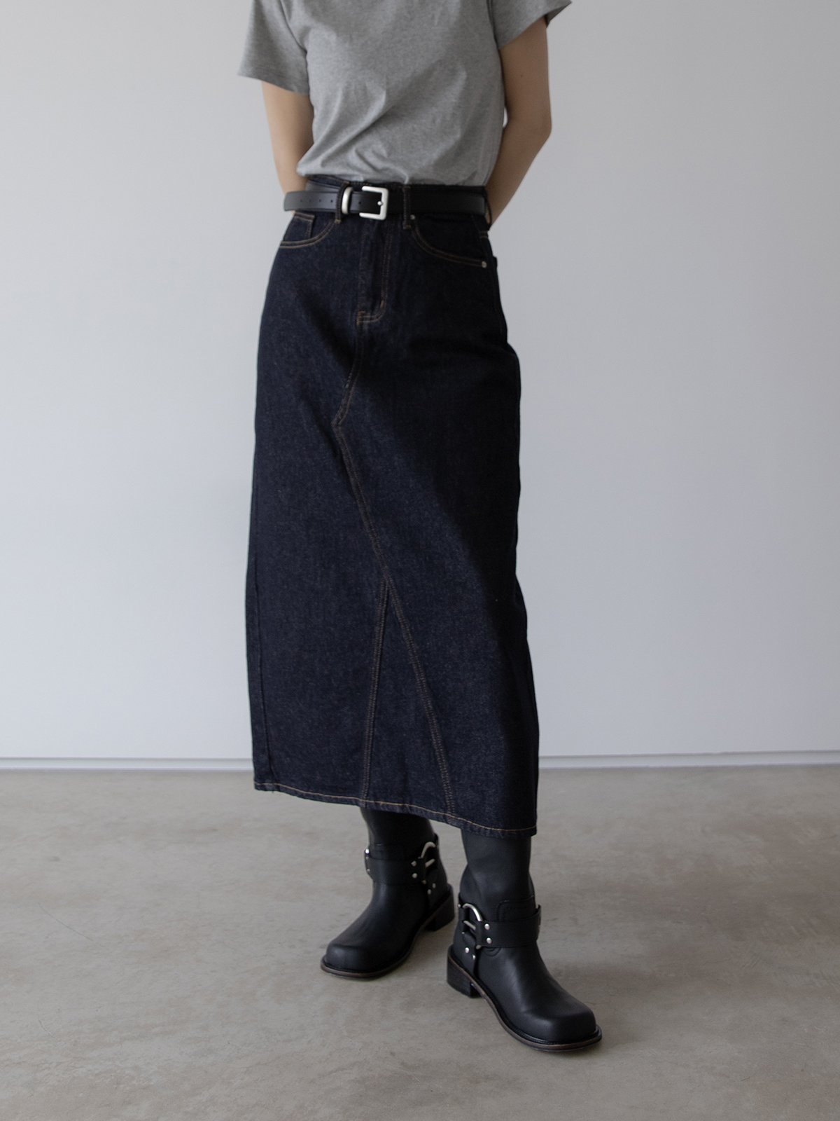 A-LINE DENIM SKIRT(SOLD OUT)